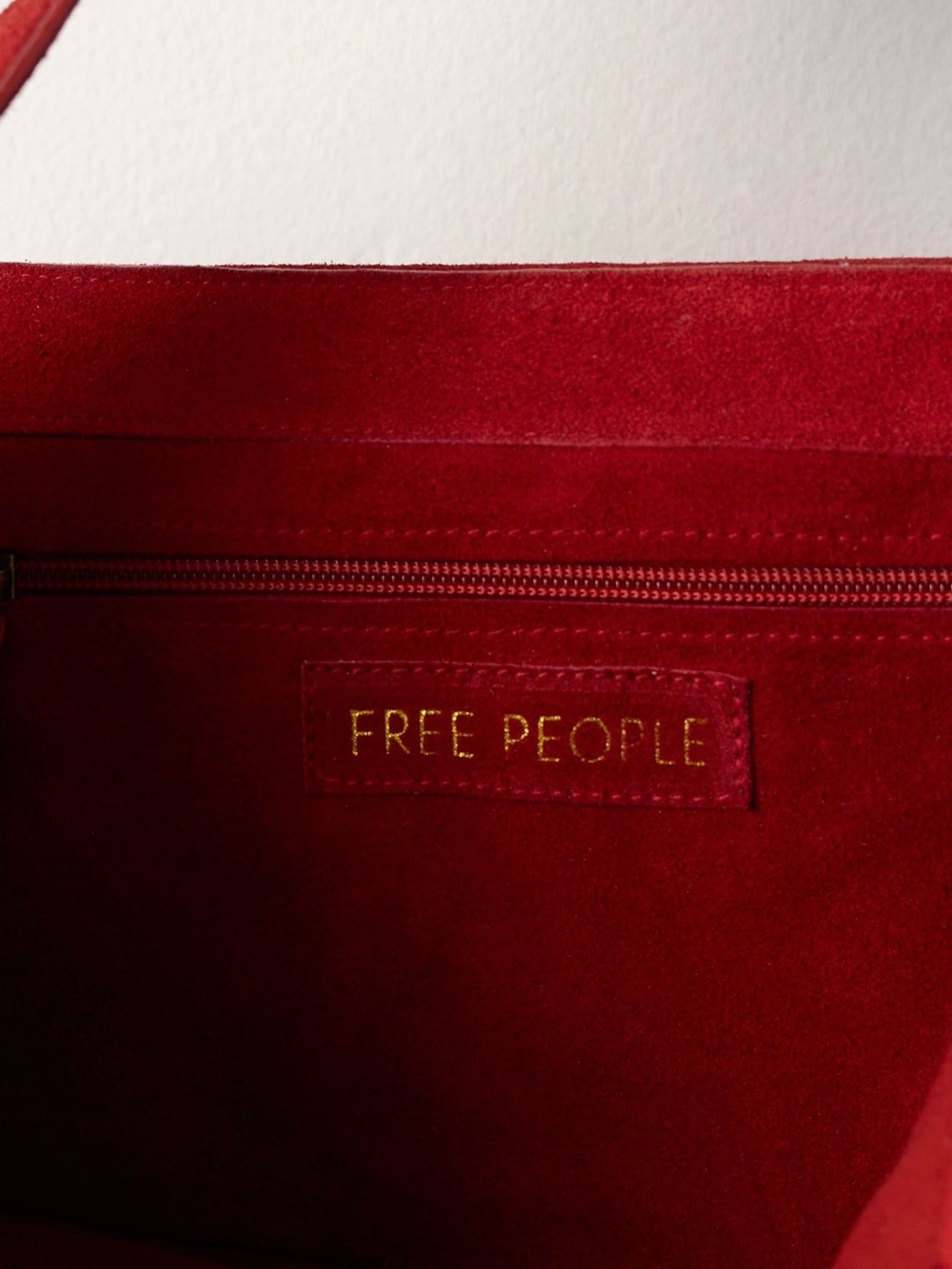 Free People Lotte Suede Messenger Bag, NWT - Picture 4 of 10